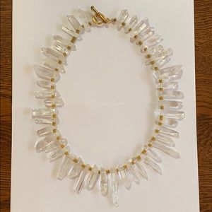 Hand beaded genuine crystal necklace